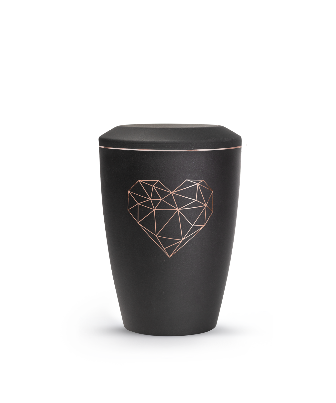 Metallurne Karat geometrisches Herz