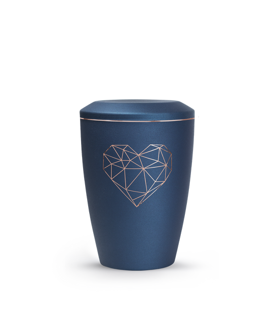 Metallurne Karat geometrisches Herz