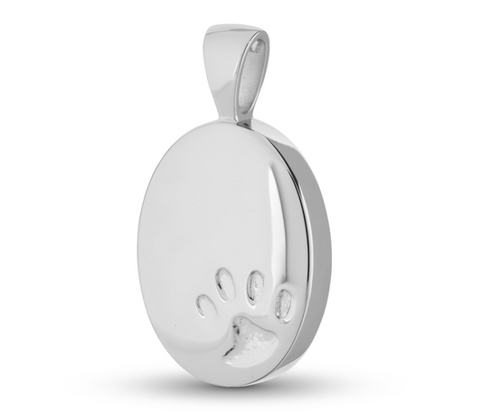 Ascheanhänger Oval mit Pfote