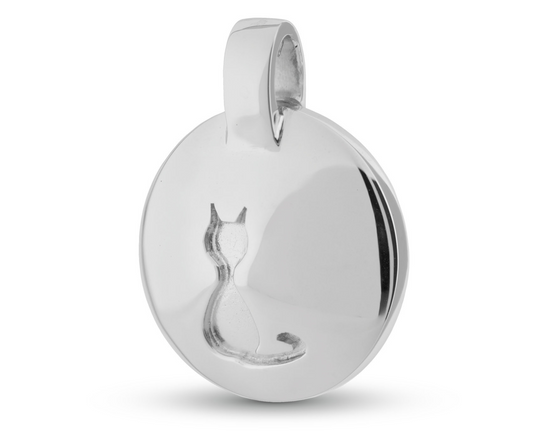 Ascheanhänger Oval mit Katze