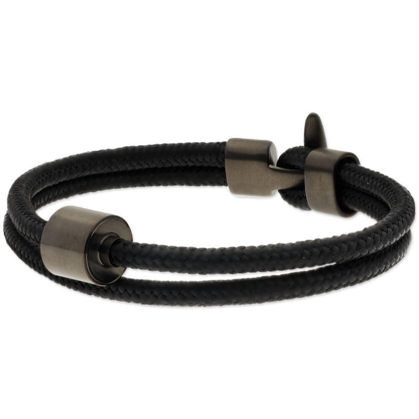 Armband mit Aschekapsel schwarz