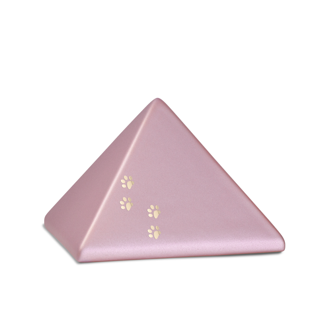 Keramikurne Pyramide mit Pfoten