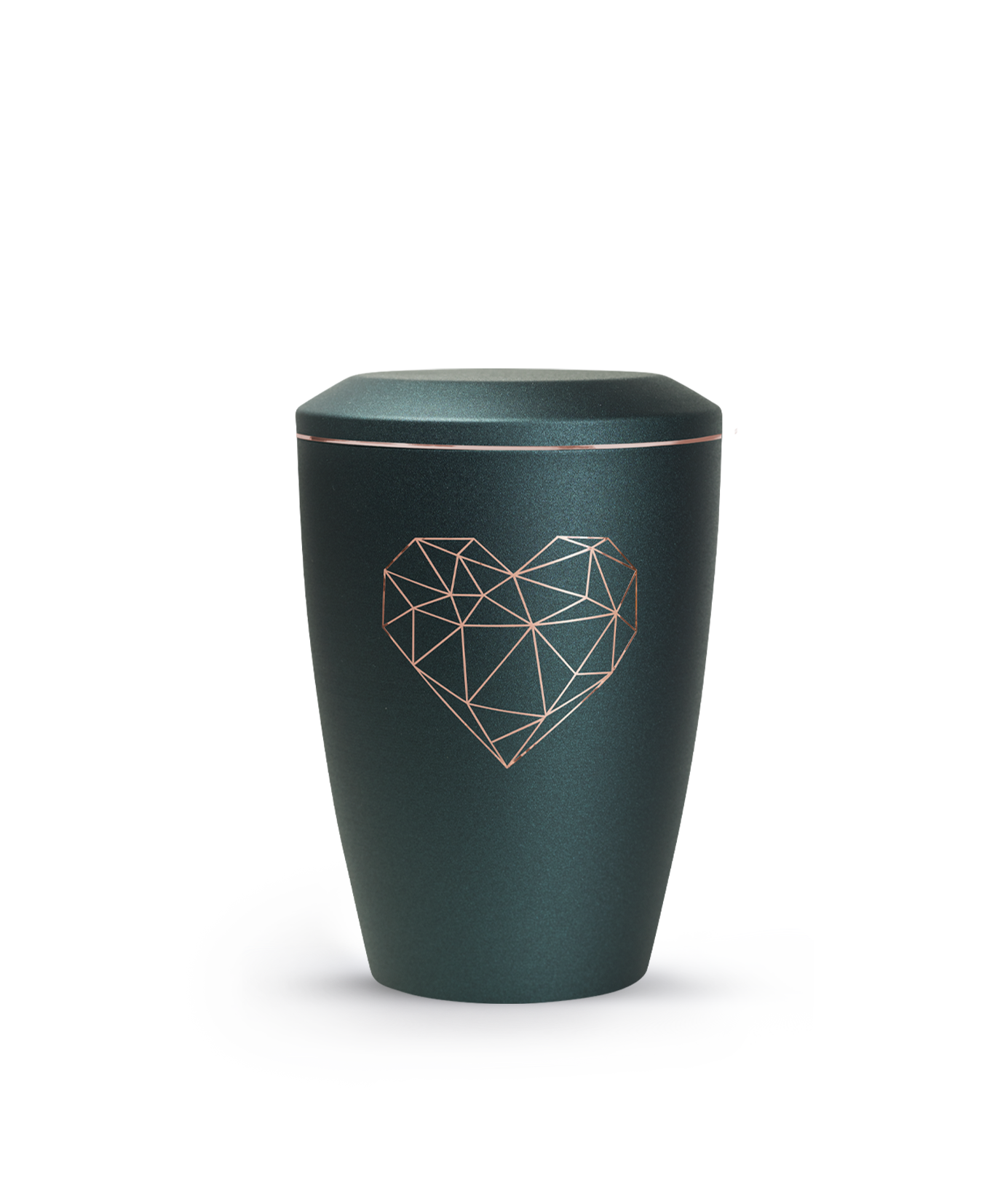 Metallurne Karat geometrisches Herz