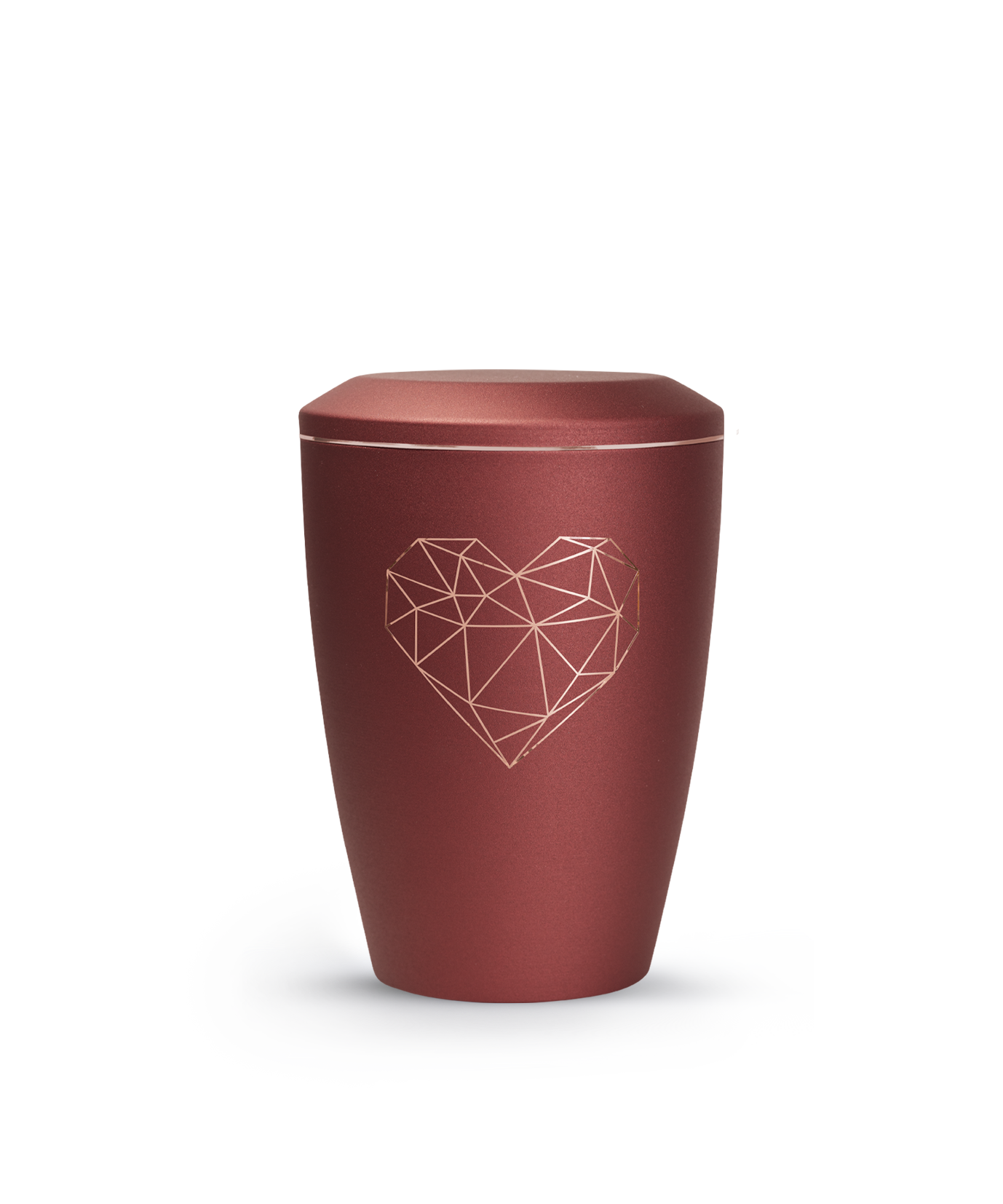 Metallurne Karat geometrisches Herz