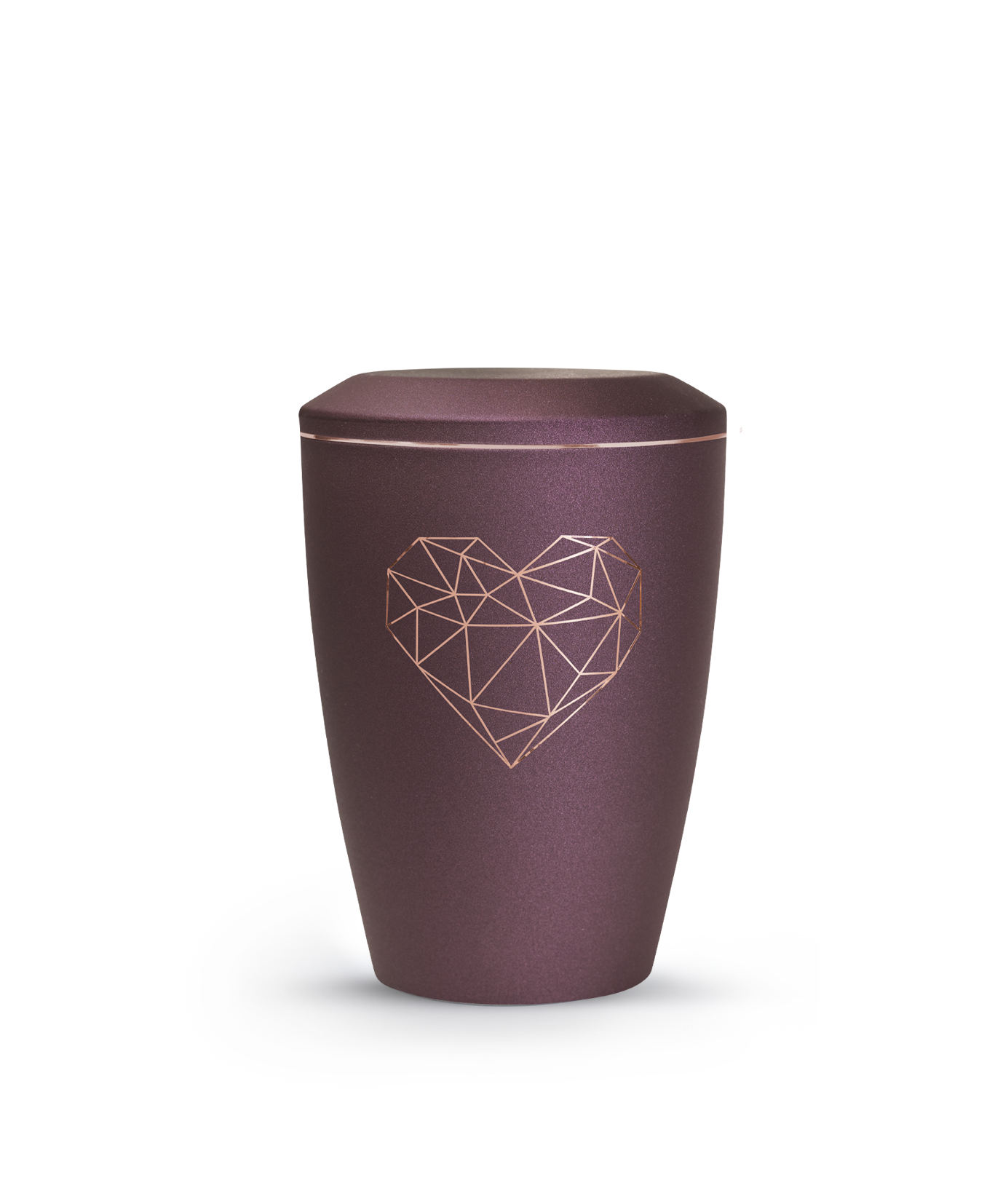 Metallurne Karat geometrisches Herz