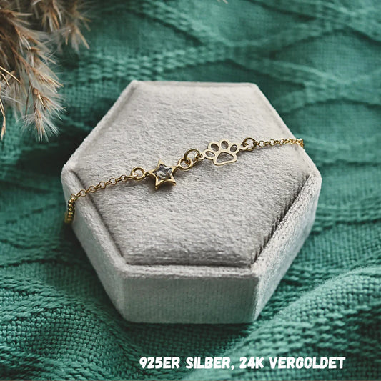 Aschearmband Stern (wahlweise mit Pfote)