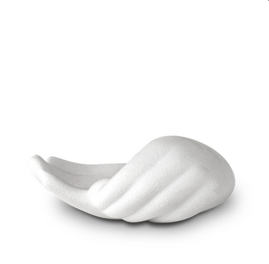 Porzellan Mini-Urne Hand