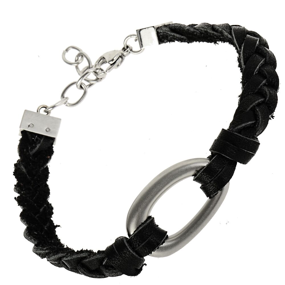 Aschearmband geflochtenes Leder